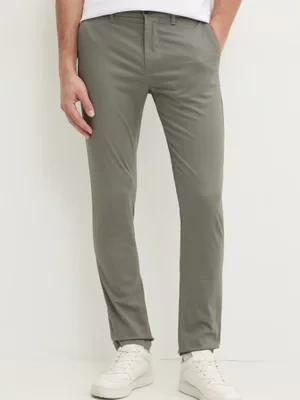 Tommy Hilfiger spodnie męskie kolor szary w fasonie chinos MW0MW37714