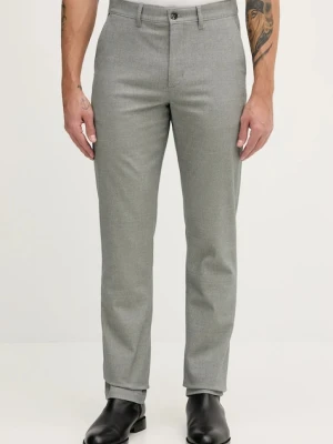 Tommy Hilfiger spodnie męskie kolor szary w fasonie chinos MW0MW40265