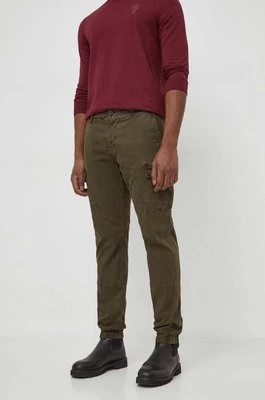 Tommy Hilfiger spodnie męskie kolor zielony w fasonie cargo
