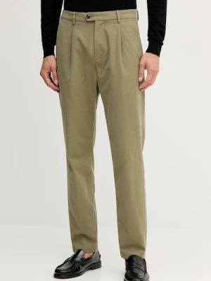 Tommy Hilfiger spodnie męskie kolor zielony w fasonie chinos MW0MW40699