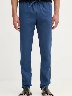 Tommy Hilfiger spodnie męskie z dodatkiem lnu