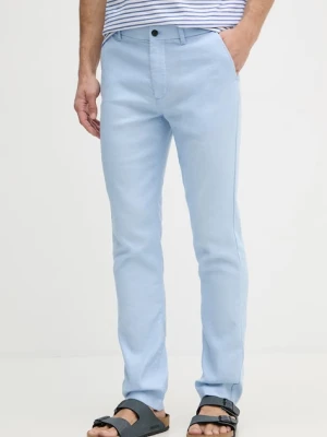 Tommy Hilfiger spodnie męskie z lnem