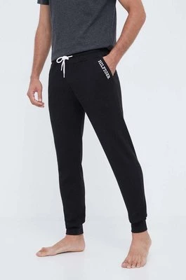 Tommy Hilfiger spodnie piżamowe bawełniane kolor czarny gładka UM0UM03097