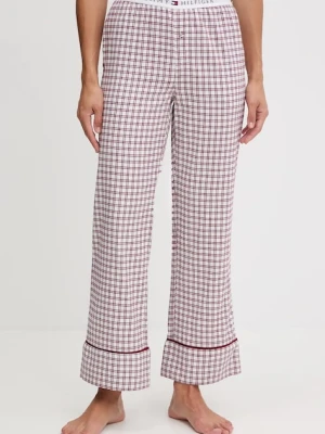 Tommy Hilfiger spodnie piżamowe damska kolor bordowy UW0UW06149
