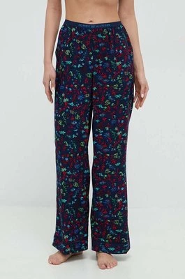 Tommy Hilfiger spodnie piżamowe damskie kolor granatowy