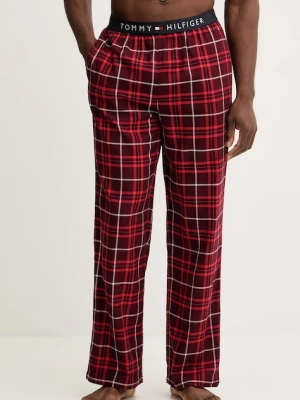 Tommy Hilfiger spodnie piżamowe męska kolor bordowy wzorzysta UM0UM03589