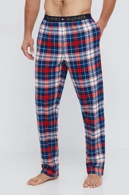 Tommy Hilfiger spodnie piżamowe męskie kolor bordowy wzorzysta