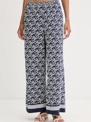 Tommy Hilfiger spodnie plażowe damskie SUMMER granatowy