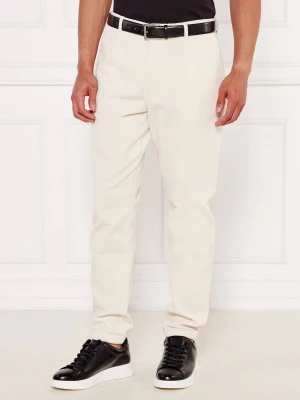 Tommy Hilfiger Spodnie | Relaxed fit | sztruks kremowy