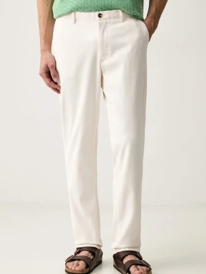 Tommy Hilfiger spodnie slim fit męskie bawełniane z elastanem beżowy