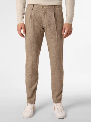 Tommy Hilfiger Spodnie z dodatkiem jedwabiu Mężczyźni beżowy|brązowy marmurkowy,