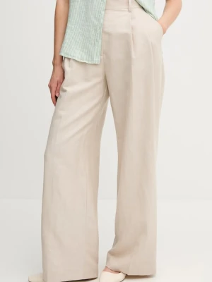 Tommy Hilfiger spodnie z domieszką lnu