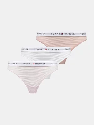 Tommy Hilfiger stringi 3-pack kolor biały UW0UW05532