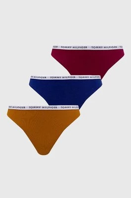 Tommy Hilfiger stringi 3-pack kolor fioletowy
