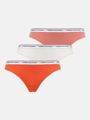 Tommy Hilfiger stringi 3-pack kolor pomarańczowy UW0UW04894