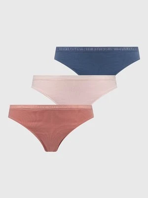 Tommy Hilfiger stringi 3-pack kolor różowy UW0UW04890