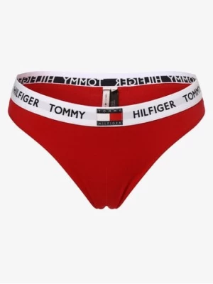 Tommy Hilfiger Stringi Kobiety Bawełna czerwony jednolity,