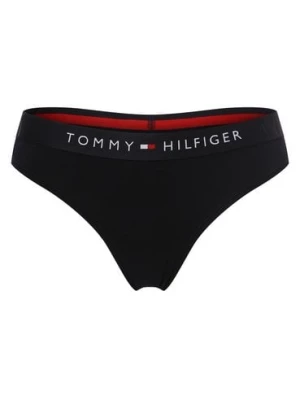 Tommy Hilfiger Stringi Kobiety Bawełna niebieski jednolity, S/M