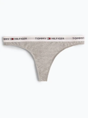 Tommy Hilfiger Stringi Kobiety Bawełna szary jednolity,