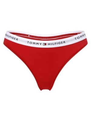 Tommy Hilfiger Stringi Kobiety Dżersej czerwony jednolity, S/M