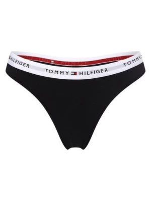 Tommy Hilfiger Stringi Kobiety Dżersej niebieski jednolity, S/M