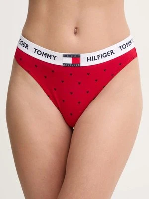 Tommy Hilfiger stringi kolor czerwony UW0UW05656