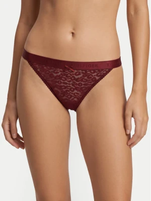Tommy Hilfiger Stringi UW0UW06348 Czerwony ciemny