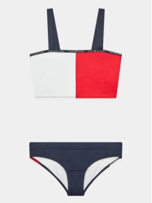 Tommy Hilfiger Strój kąpielowy Bralette Set UG0UG00563 Granatowy