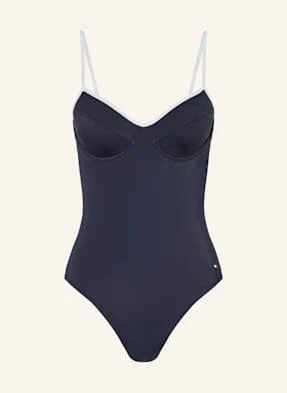 Tommy Hilfiger Strój Kąpielowy Z Fiszbinami blau
