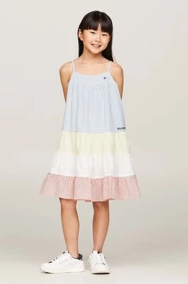Tommy Hilfiger sukienka bawełniana dziecięca mini rozkloszowana