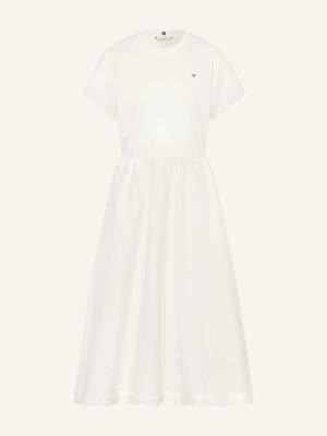 Tommy Hilfiger Sukienka Cody Z Mieszanki Materiałów weiss