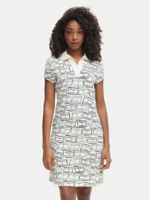 Tommy Hilfiger Sukienka codzienna 1985 Pique WW0WW49719 Beżowy jasny Regular Fit