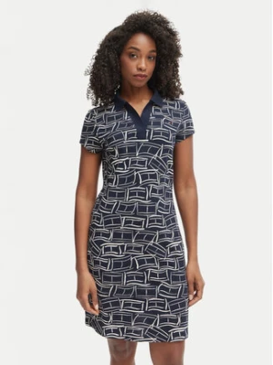 Tommy Hilfiger Sukienka codzienna 1985 Pique WW0WW49719 Granatowy Regular Fit