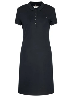 Tommy Hilfiger Sukienka codzienna Heritage WW0WW24973 Granatowy Slim Fit