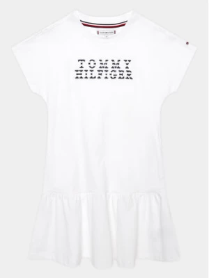 Tommy Hilfiger Sukienka codzienna KG0KG07187 D Biały Regular Fit