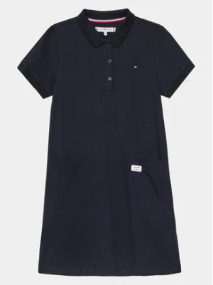 Tommy Hilfiger Sukienka codzienna KG0KG07816 Granatowy Regular Fit