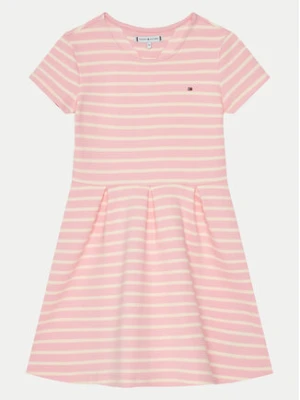 Tommy Hilfiger Sukienka codzienna KG0KG08339 M Różowy Slim Fit