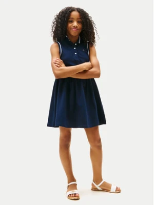 Tommy Hilfiger Sukienka codzienna KG0KG08486 Granatowy Regular Fit