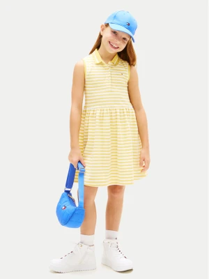 Tommy Hilfiger Sukienka codzienna KG0KG08486 Żółty jasny Regular Fit