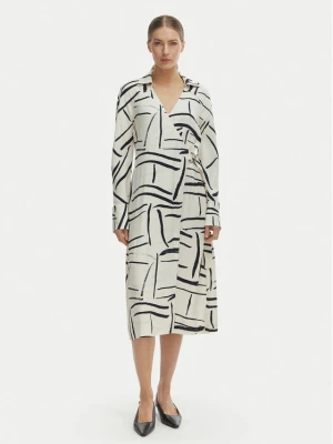 Tommy Hilfiger Sukienka codzienna WW0WW48934 Biały Relaxed Fit