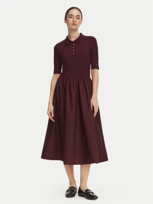 Tommy Hilfiger Sukienka codzienna WW0WW52227 Bordowy Regular Fit