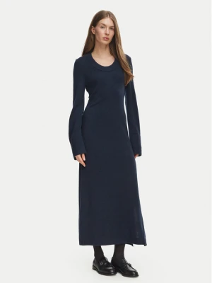 Tommy Hilfiger Sukienka dzianinowa Scoop WW0WW52306 Granatowy Regular Fit