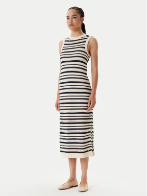 Tommy Hilfiger Sukienka dzianinowa WW0WW45649 Beżowy Slim Fit