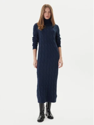 Tommy Hilfiger Sukienka dzianinowa WW0WW46429 Granatowy Slim Fit