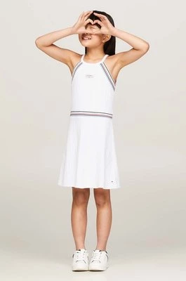 Tommy Hilfiger sukienka dziecięca kolor biały mini prosta