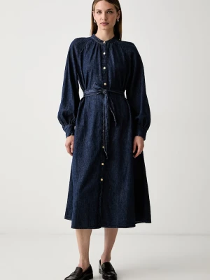 Tommy Hilfiger sukienka jeansowa granatowy