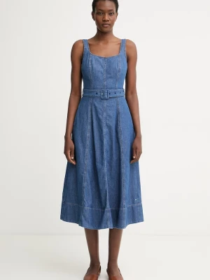 Tommy Hilfiger sukienka jeansowa niebieski