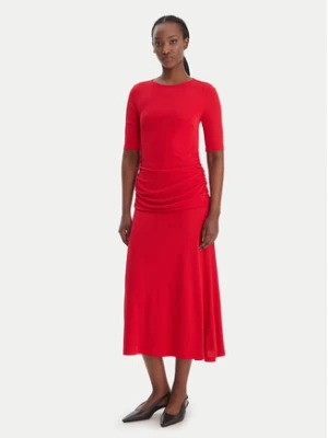 Tommy Hilfiger Sukienka koktajlowa Festive WW0WW47872 Czerwony Slim Fit