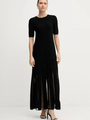 Tommy Hilfiger sukienka kolor czarny maxi rozkloszowana WW0WW47675