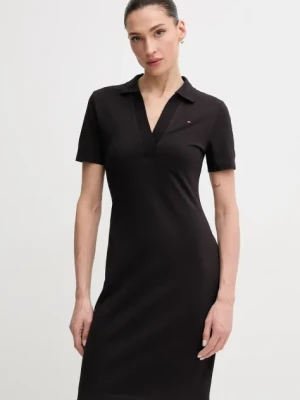 Tommy Hilfiger sukienka kolor czarny mini prosta WW0WW42567